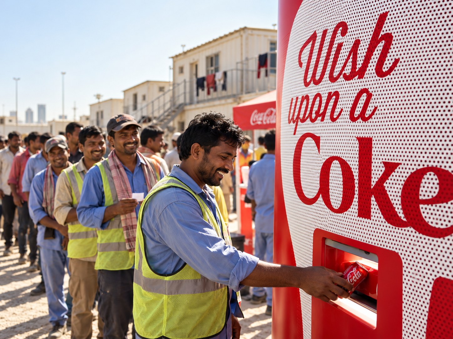 Illustrated channel and execution concept for Coca-Cola – Wish Upon a Coke
