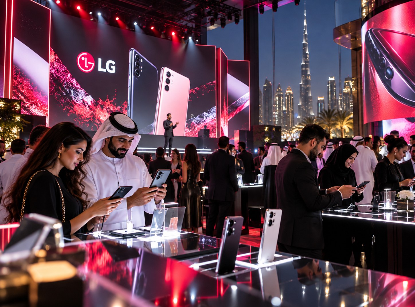 Illustrated channel and execution concept for LG Mobile Launch