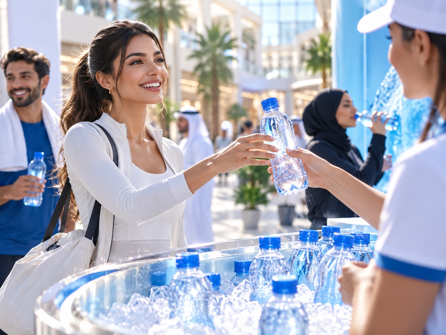 Illustrated channel and execution concept for Mai Dubai – Alkaline Water