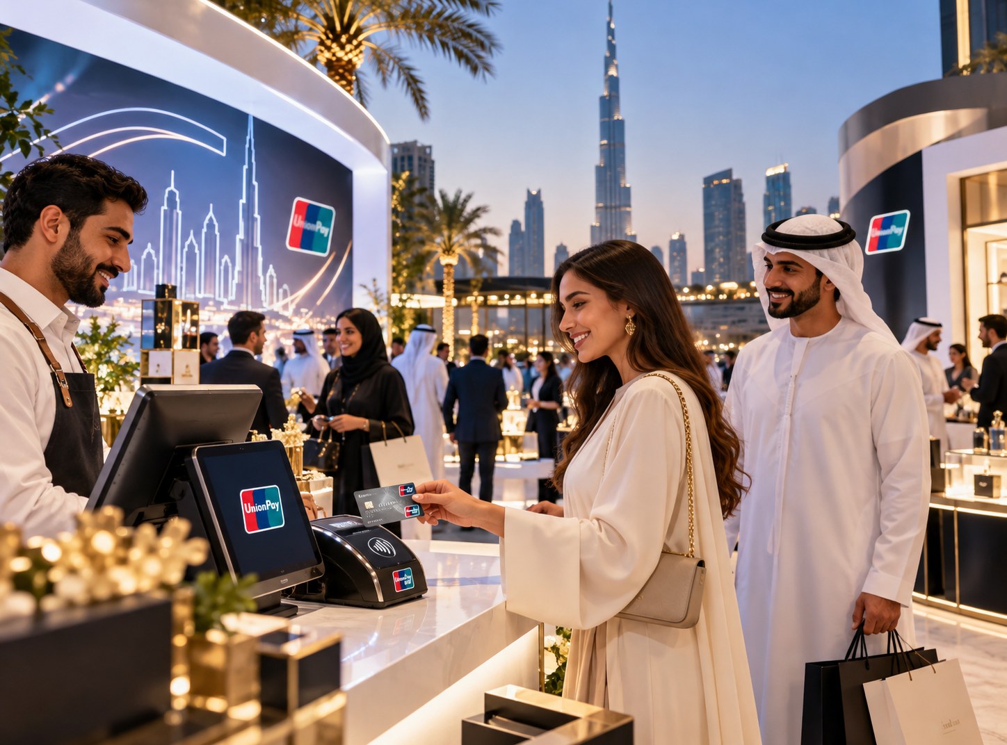 Illustrated channel and execution concept for UnionPay UAE Launch